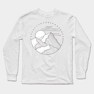 Mountain Sketch Long Sleeve T-Shirt